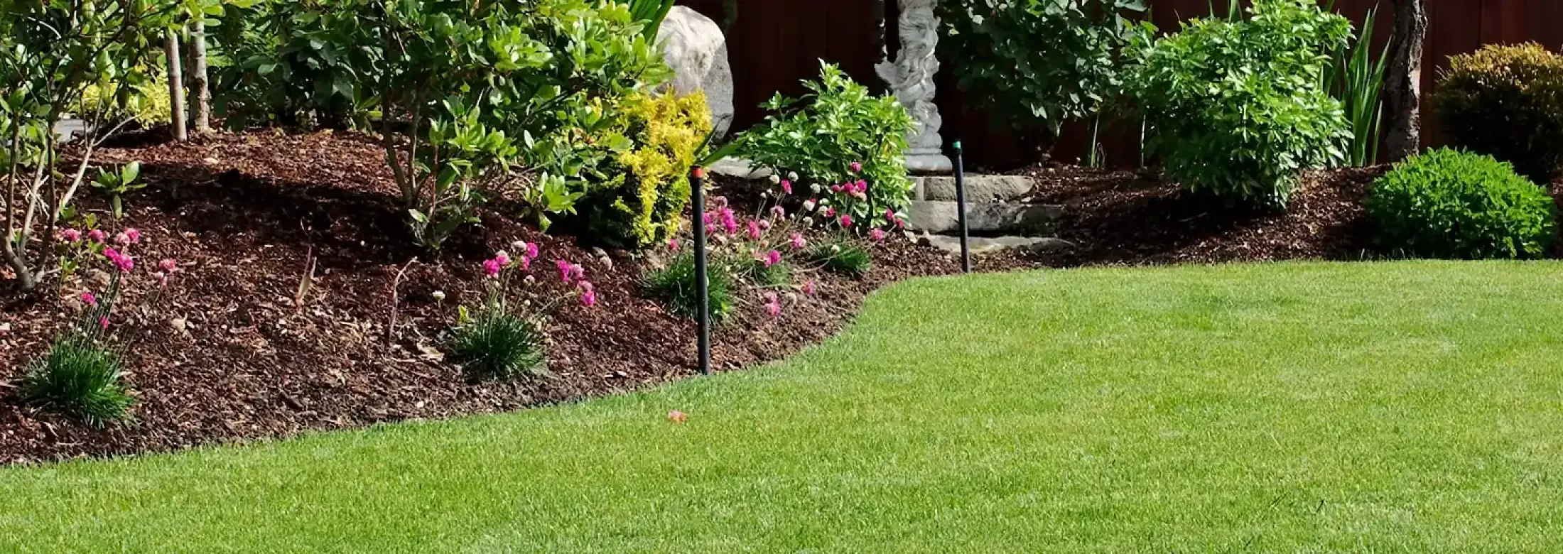 well manicured lawn with no weeds