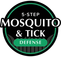 5-step mosquito and tick defense badge